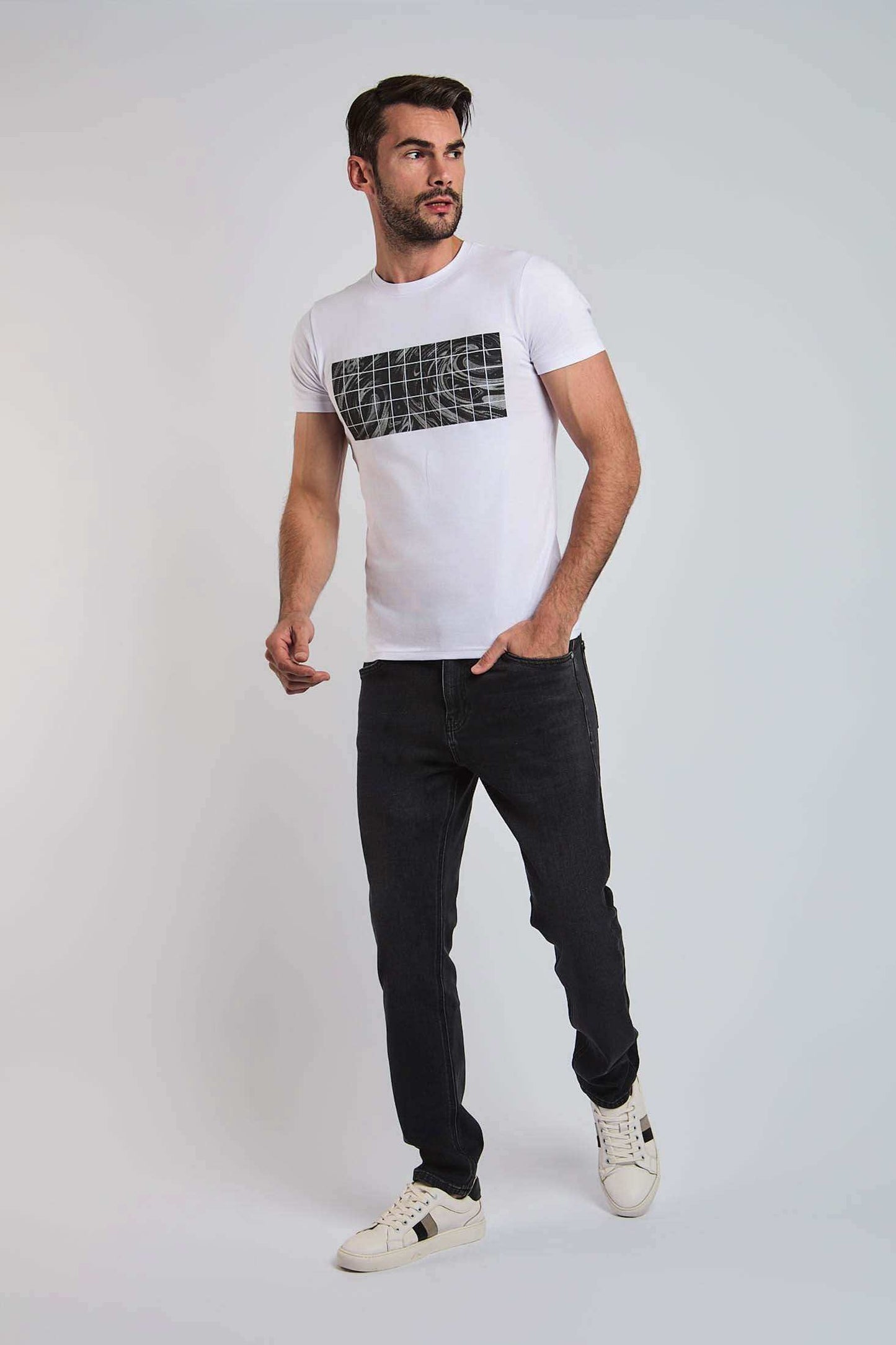 Men Regular Fit Denim -  Grey