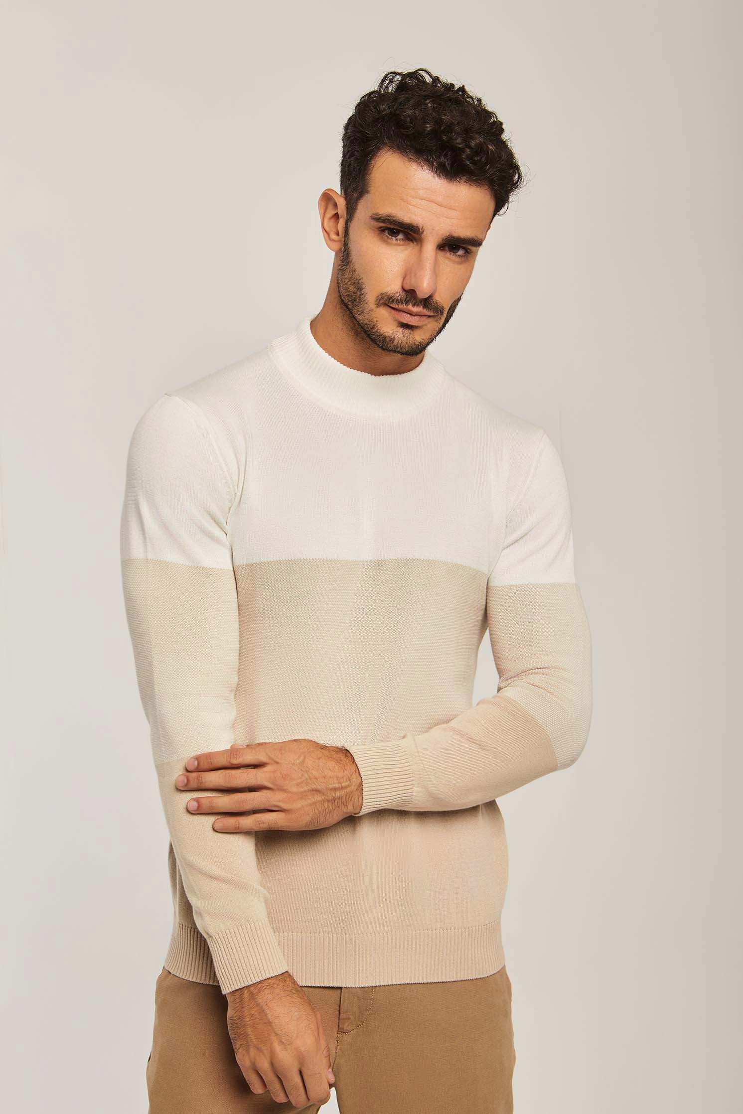 Men Regular Fit Pullover - Beige