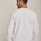 Men Regular Fit Sweat Shirt - Off White