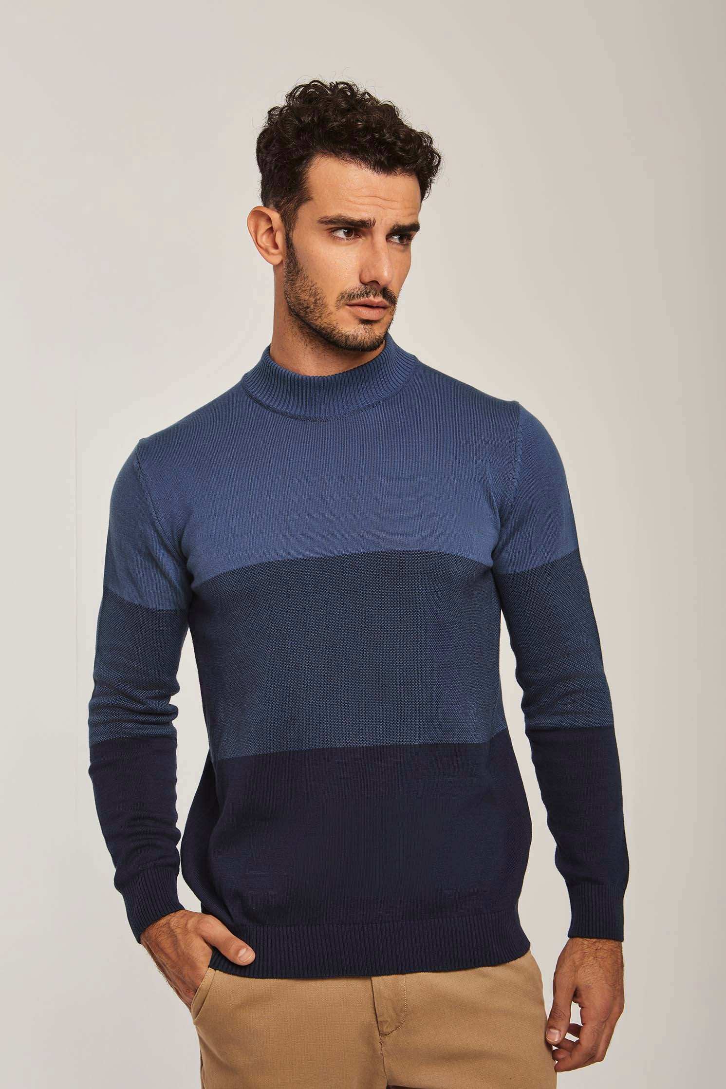 Men Regular Fit Pullover - Blue