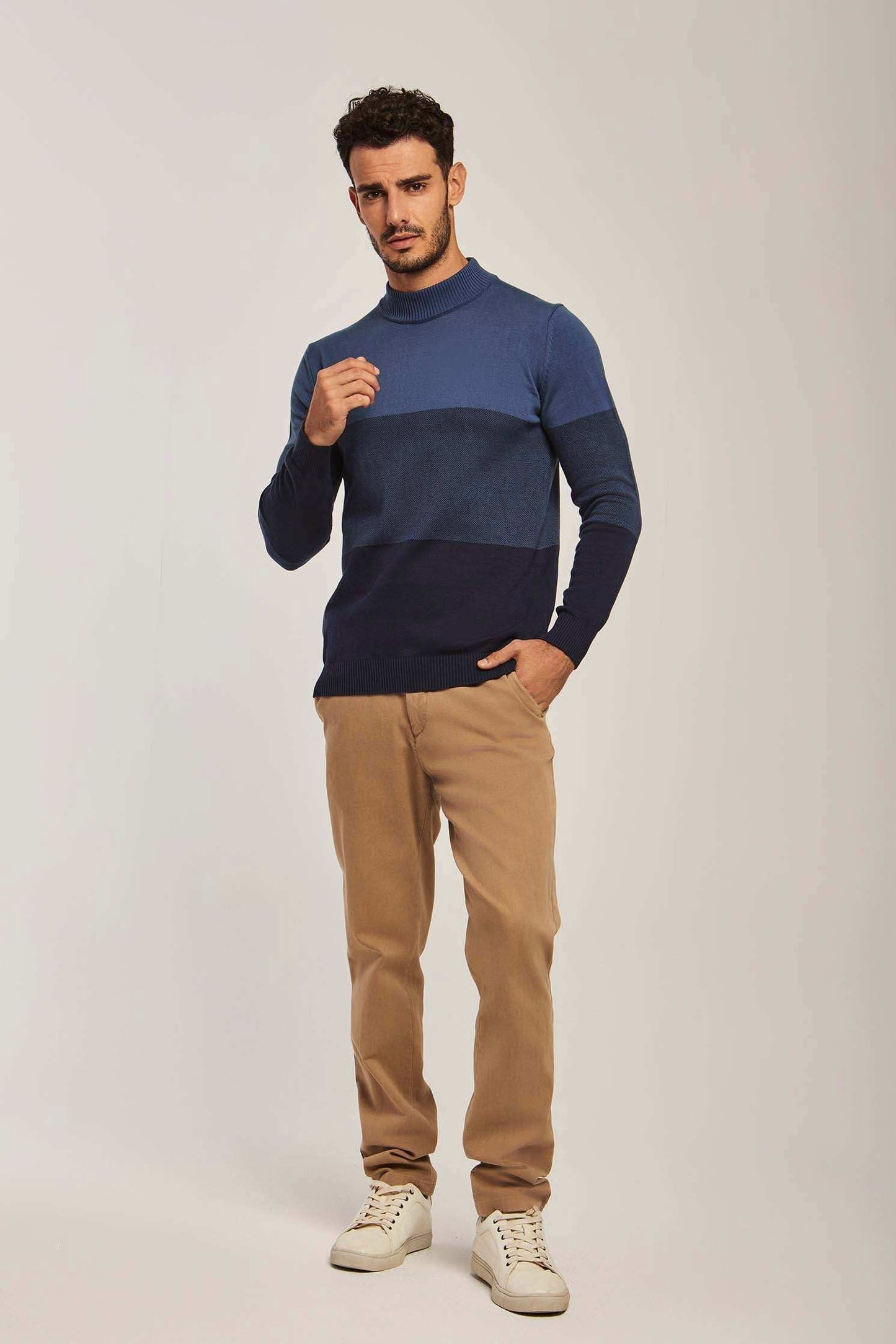 Men Regular Fit Pullover - Blue