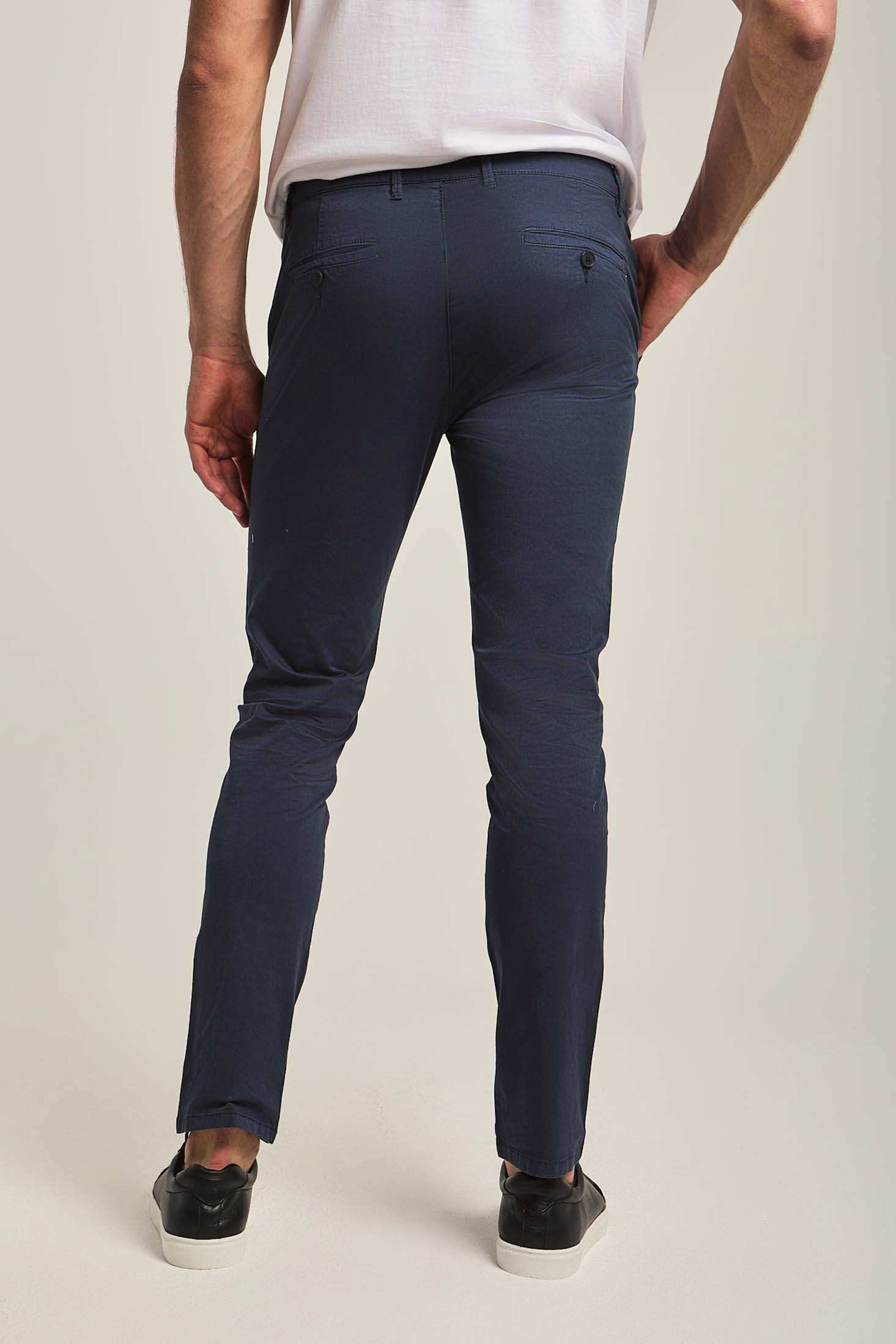 Men Slim Fit Pant - Graphite Blue
