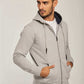 Men Regular Fit Sweat Jacket - Grey