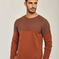 Men Regular Fit Pullover - Brown