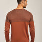 Men Regular Fit Pullover - Brown