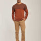 Men Regular Fit Pullover - Brown