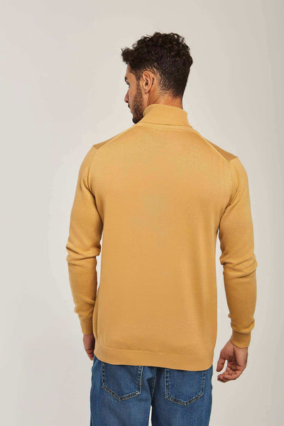 Men Regular Fit Pullover - Brown