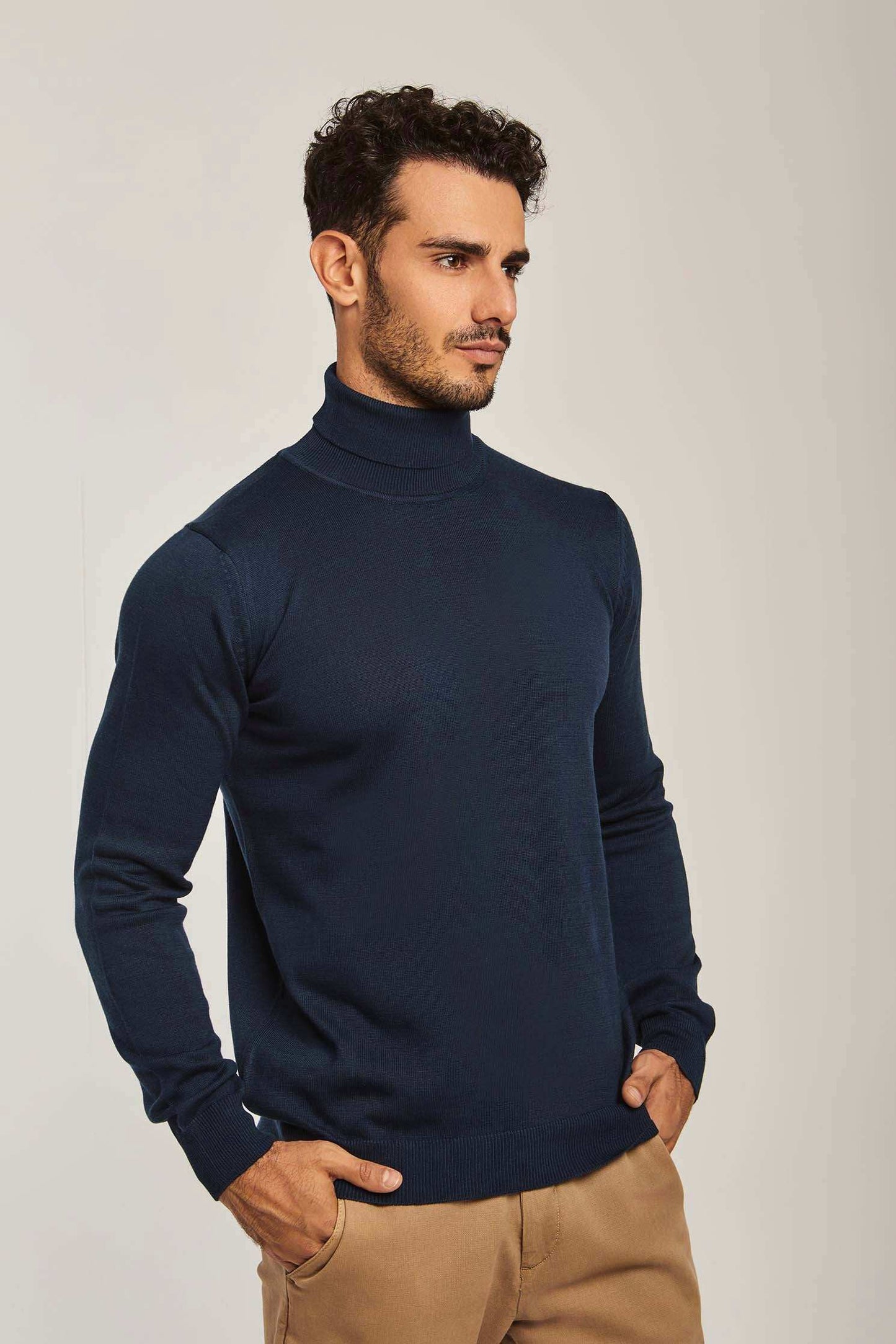Men Regular Fit Pullover - Navy
