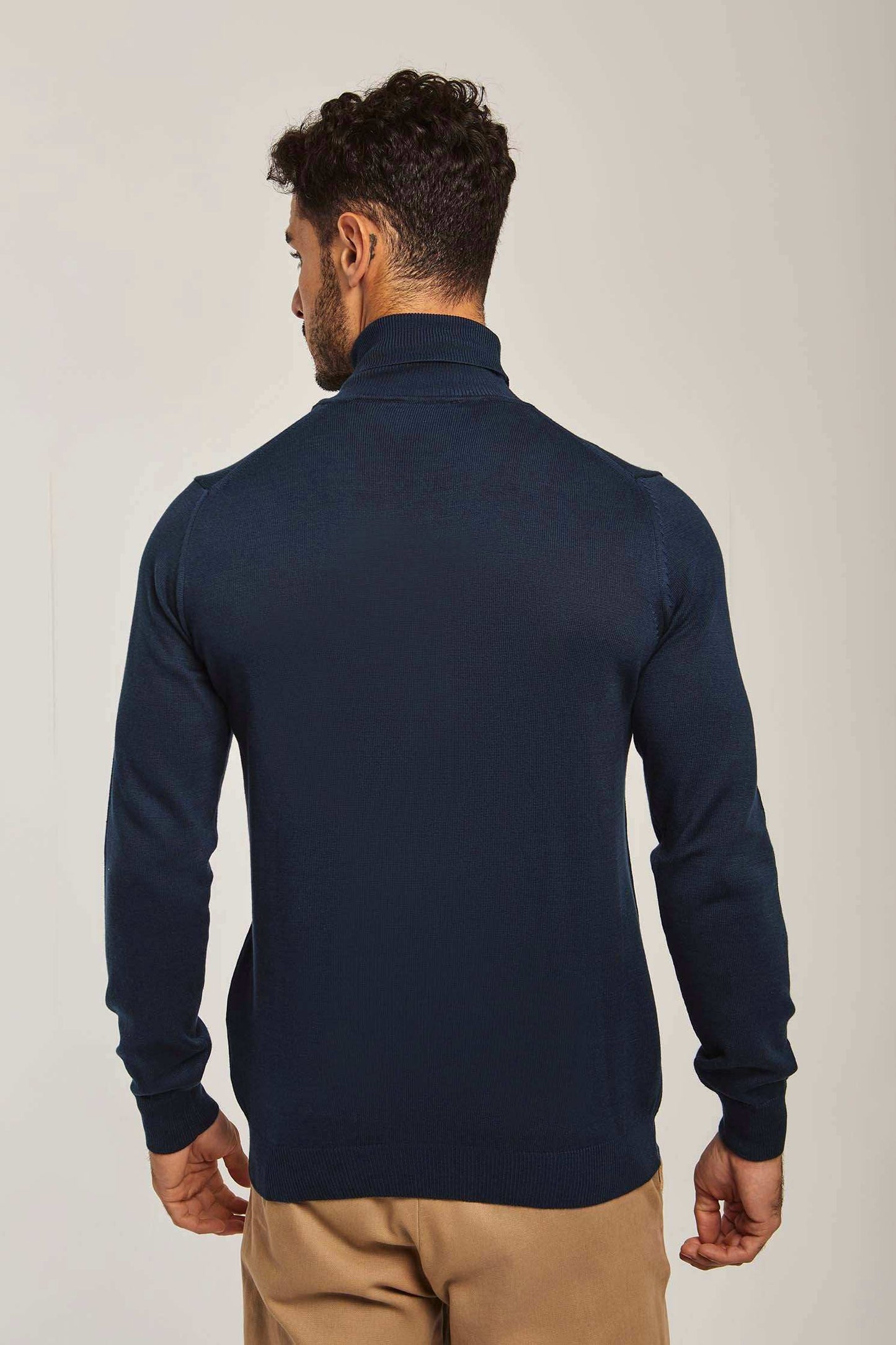 Men Regular Fit Pullover - Navy
