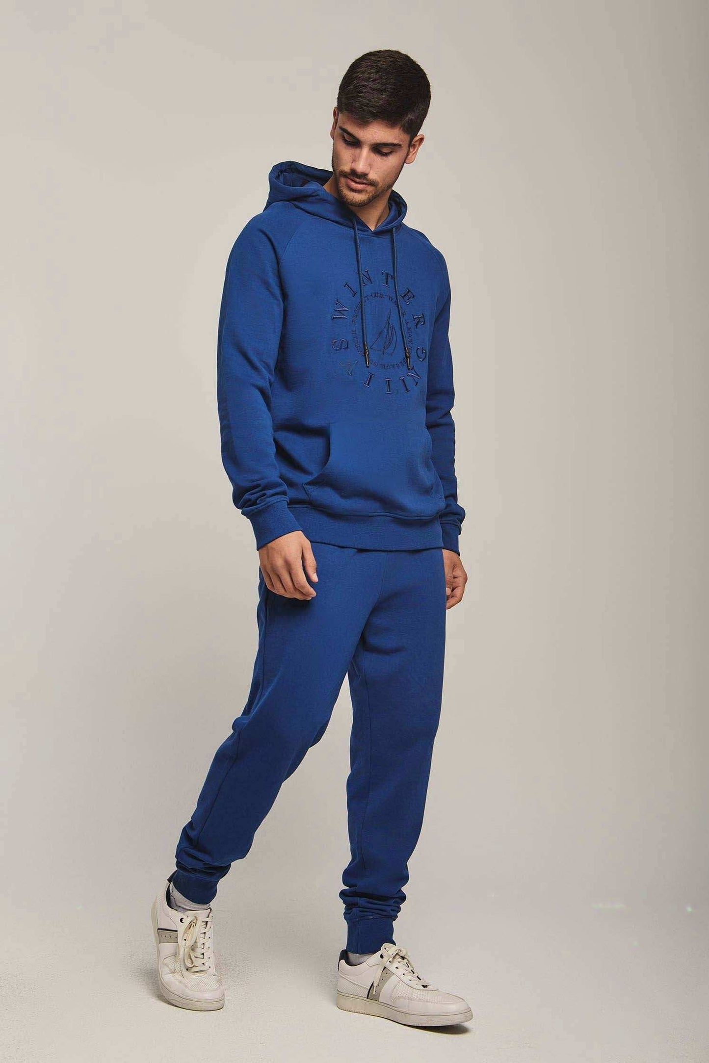 Men Regular Fit Sweat Pant - Blue