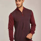 Men Regular Fit Pullover - Brick Red