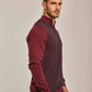 Men Regular Fit Pullover - Brick Red