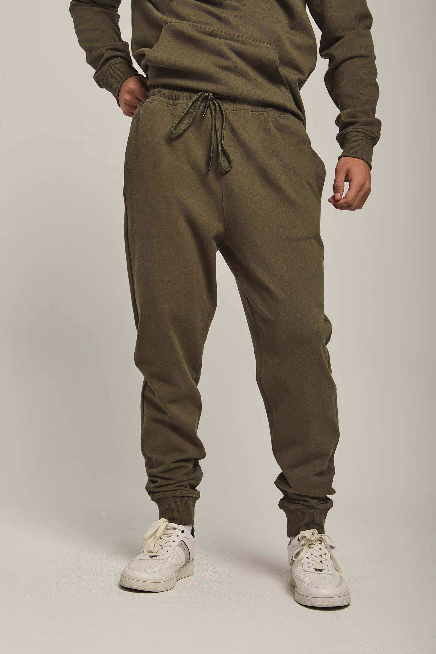 Men Regular Fit Sweat Pant - Green