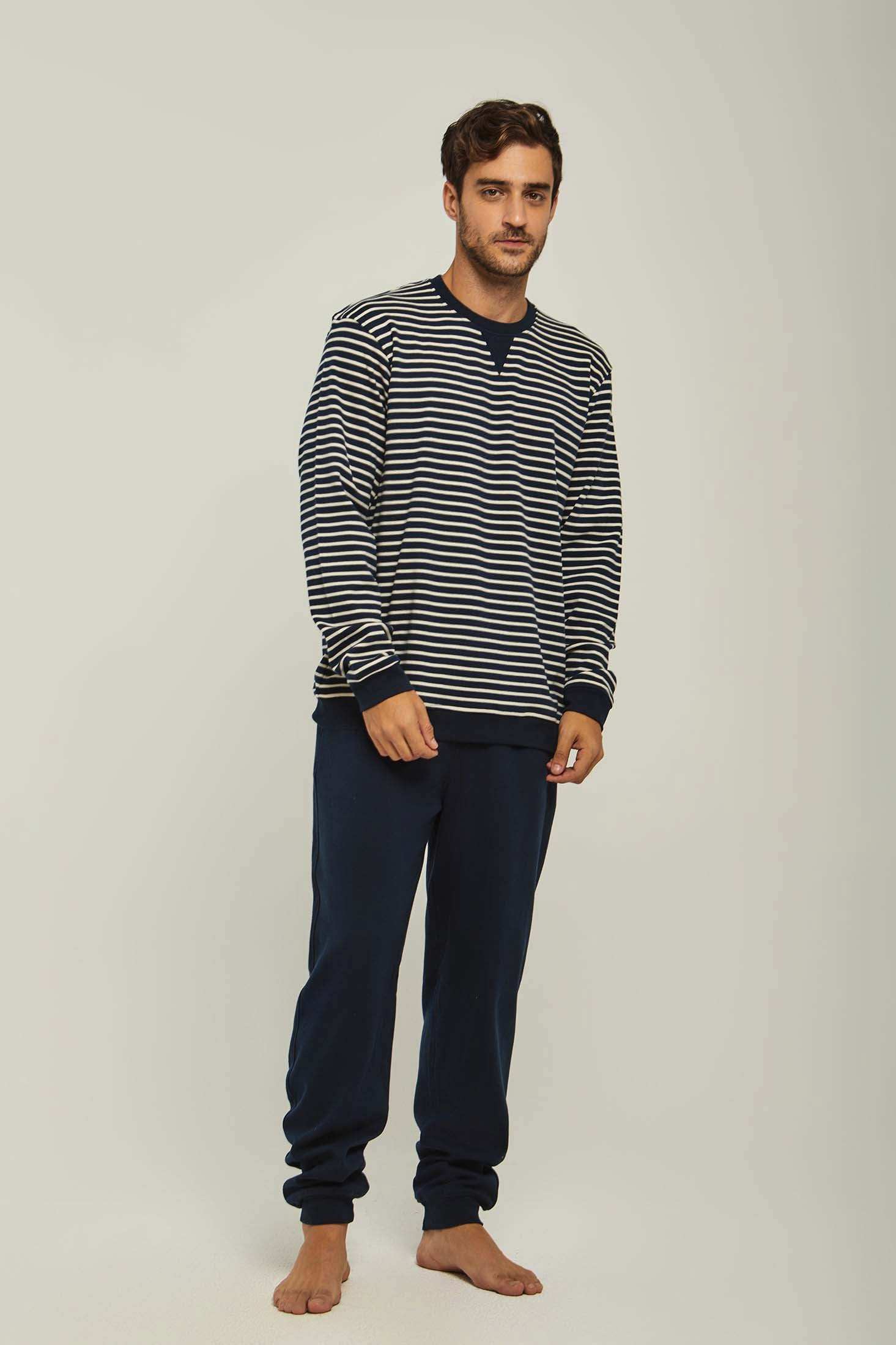Men Regular Fit Pyjama - Navy