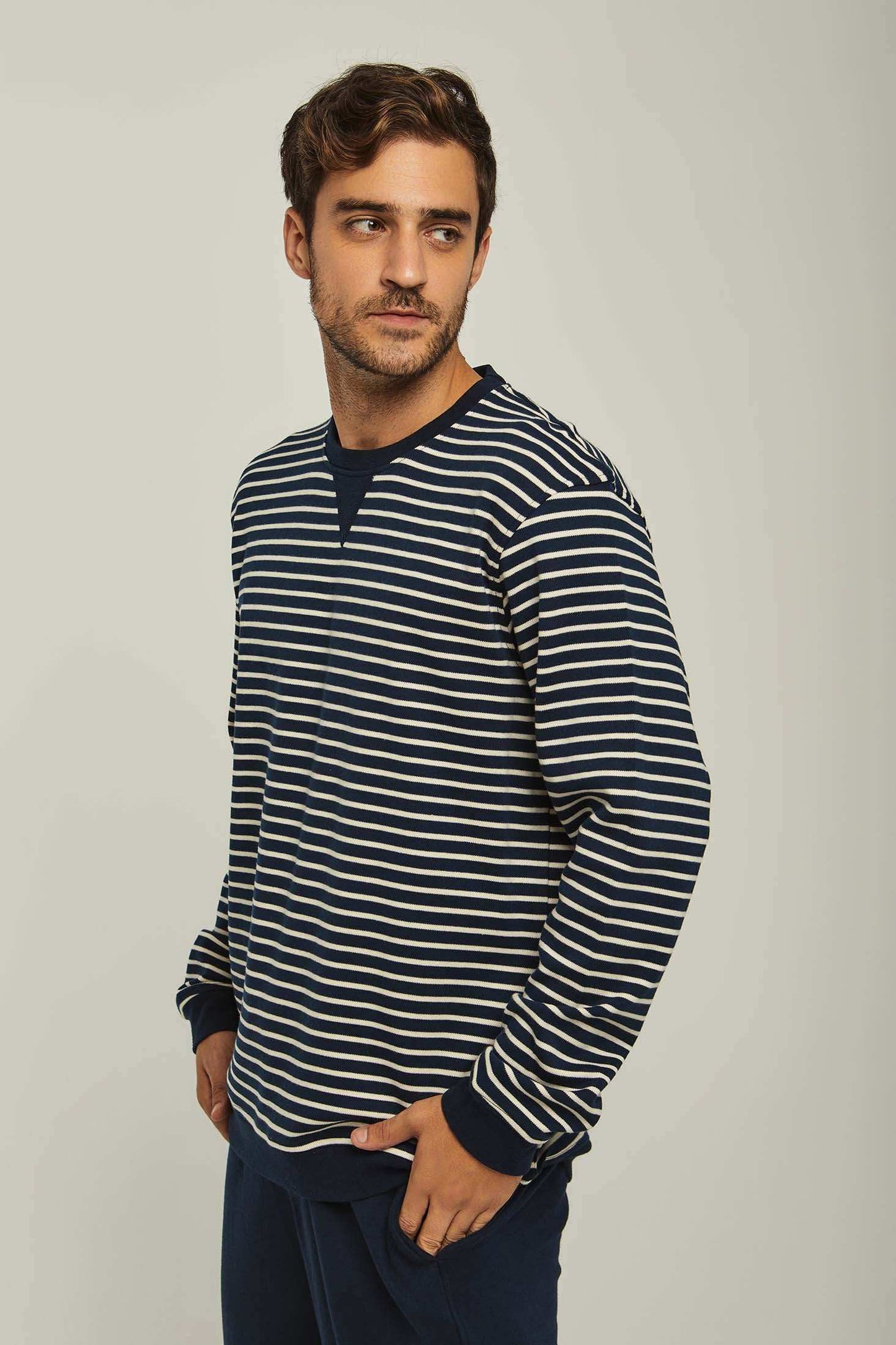 Men Regular Fit Pyjama - Navy