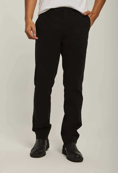 Men Regular Fit Pant - Black