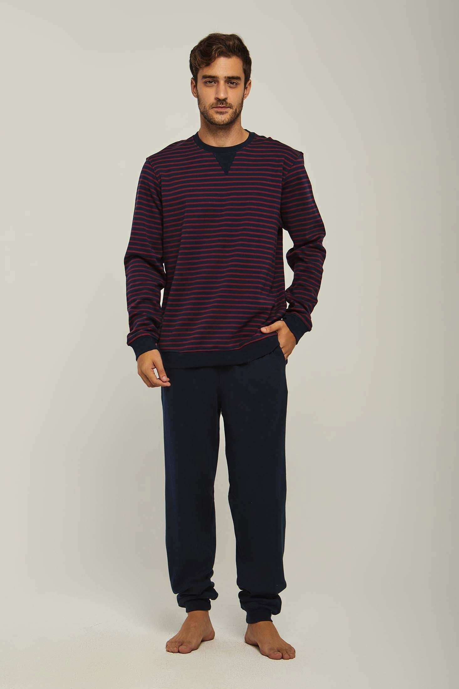 Men Regular Fit Pyjama - Burgundy