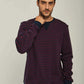 Men Regular Fit Pyjama - Burgundy