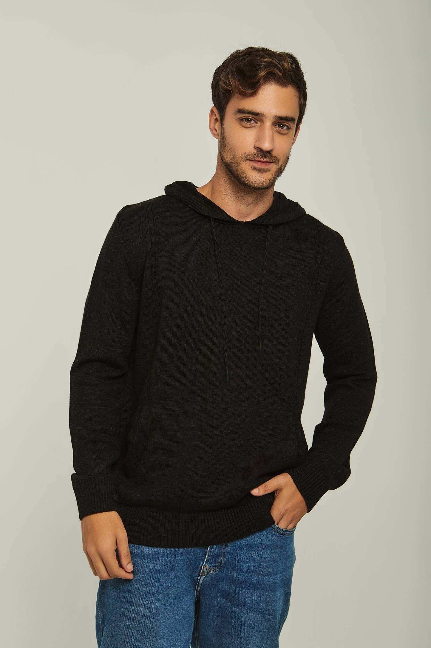 Men Regular Fit Pullover - Black