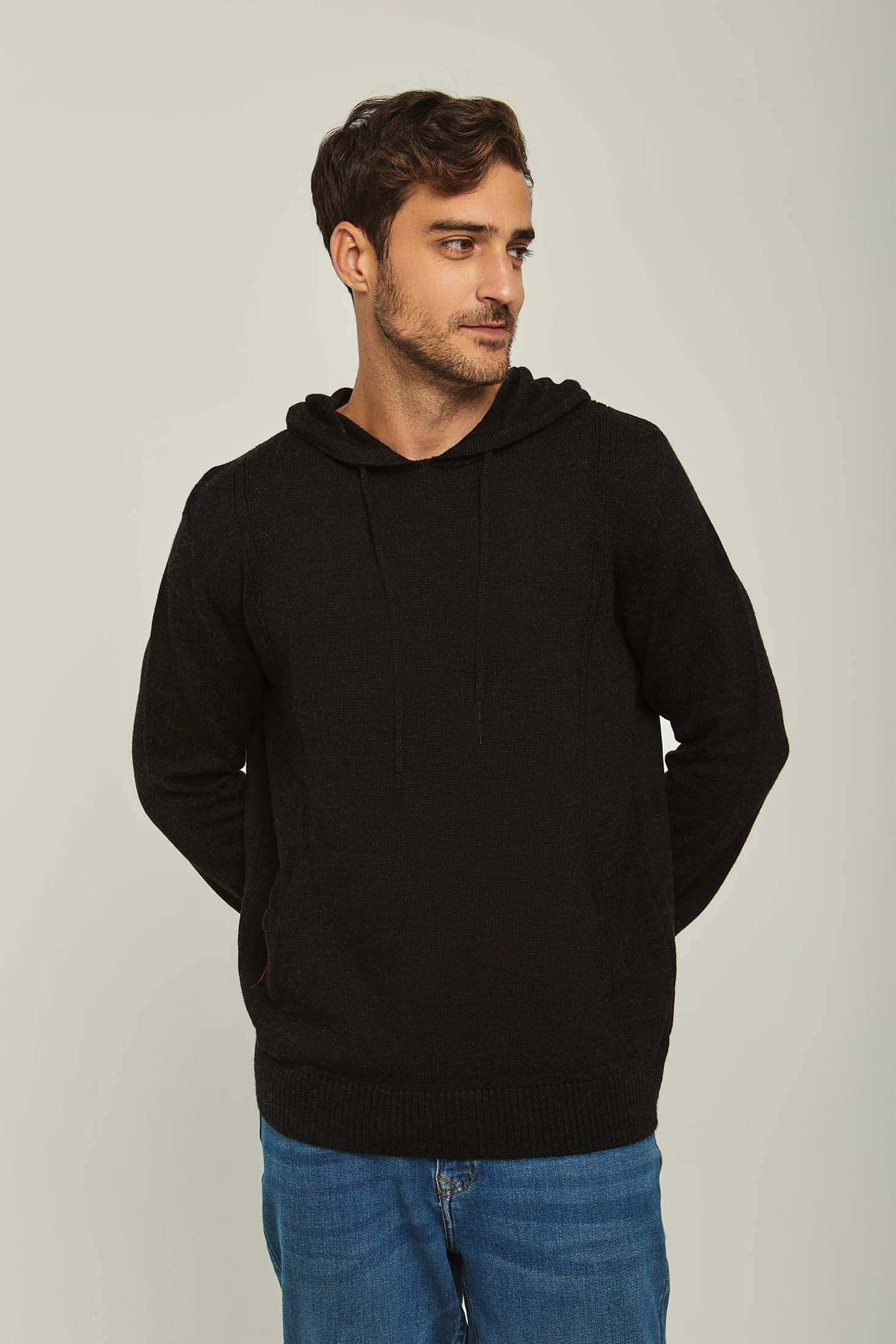Men Regular Fit Pullover - Black
