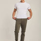 Men Regular Fit Pant - Olive Green