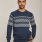 Men Regular Fit Pullover - Printed Multicolorcolor