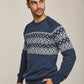 Men Regular Fit Pullover - Printed Multicolorcolor