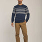 Men Regular Fit Pullover - Printed Multicolorcolor