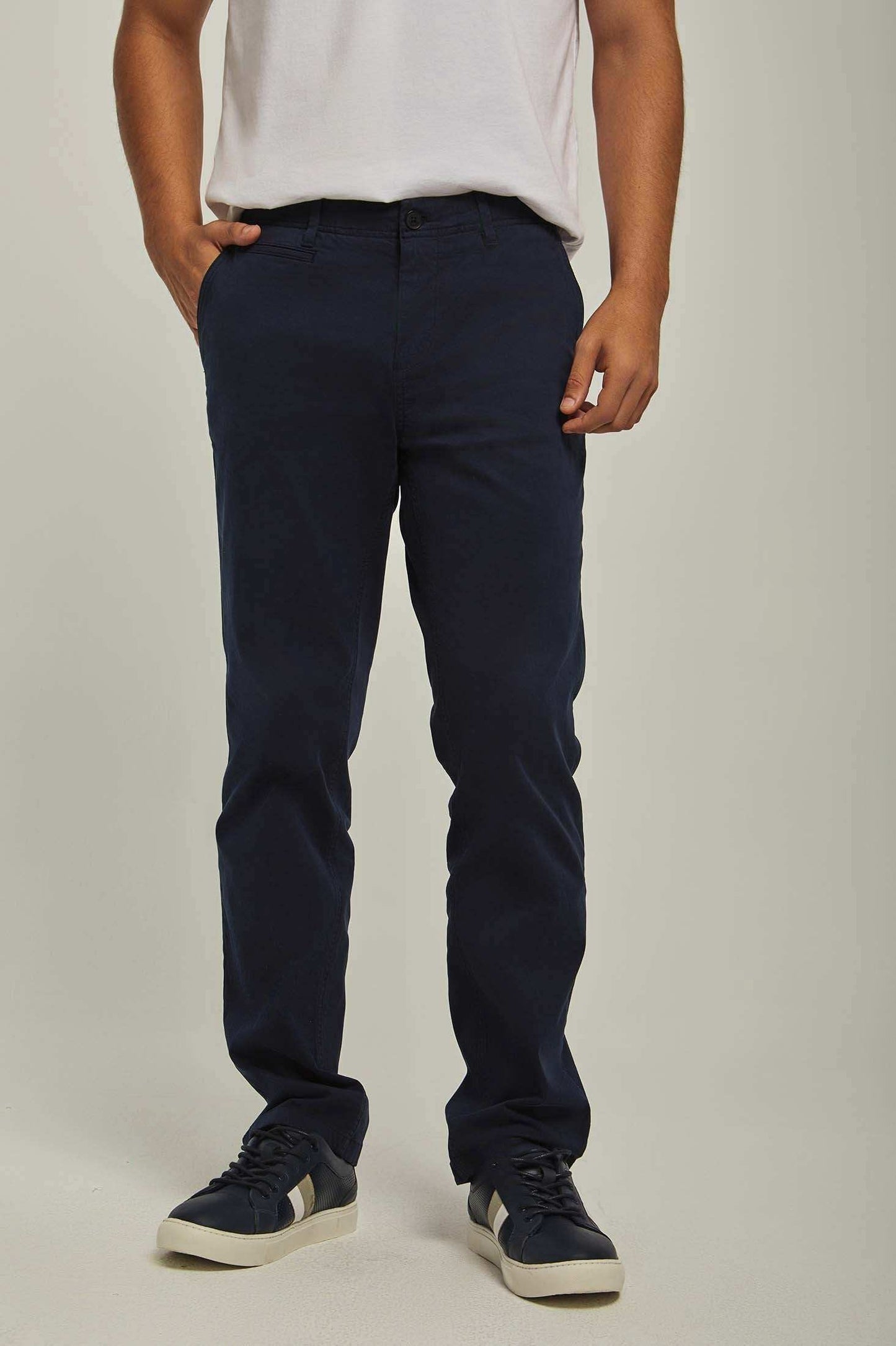 Men Regular Fit Pant - Navy