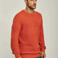 Men Regular Fit Pullover - Orange