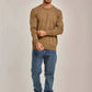Men Regular Fit Pullover - Brown