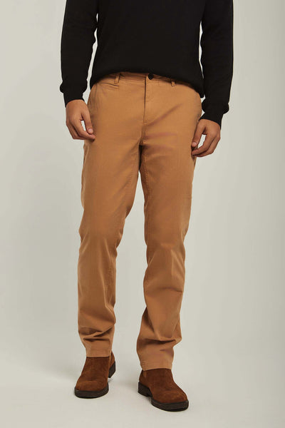 Men Regular Fit Pant - Brown