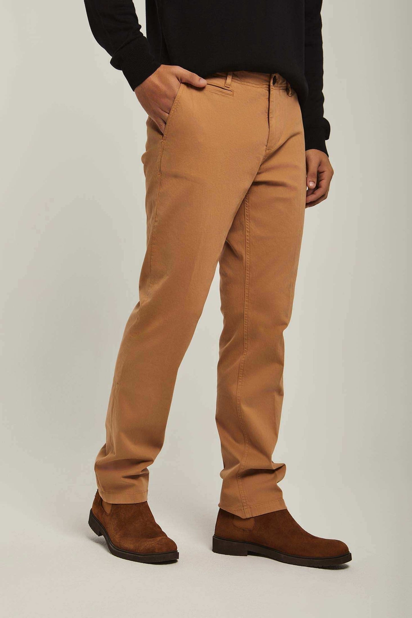 Men Regular Fit Pant - Camel
