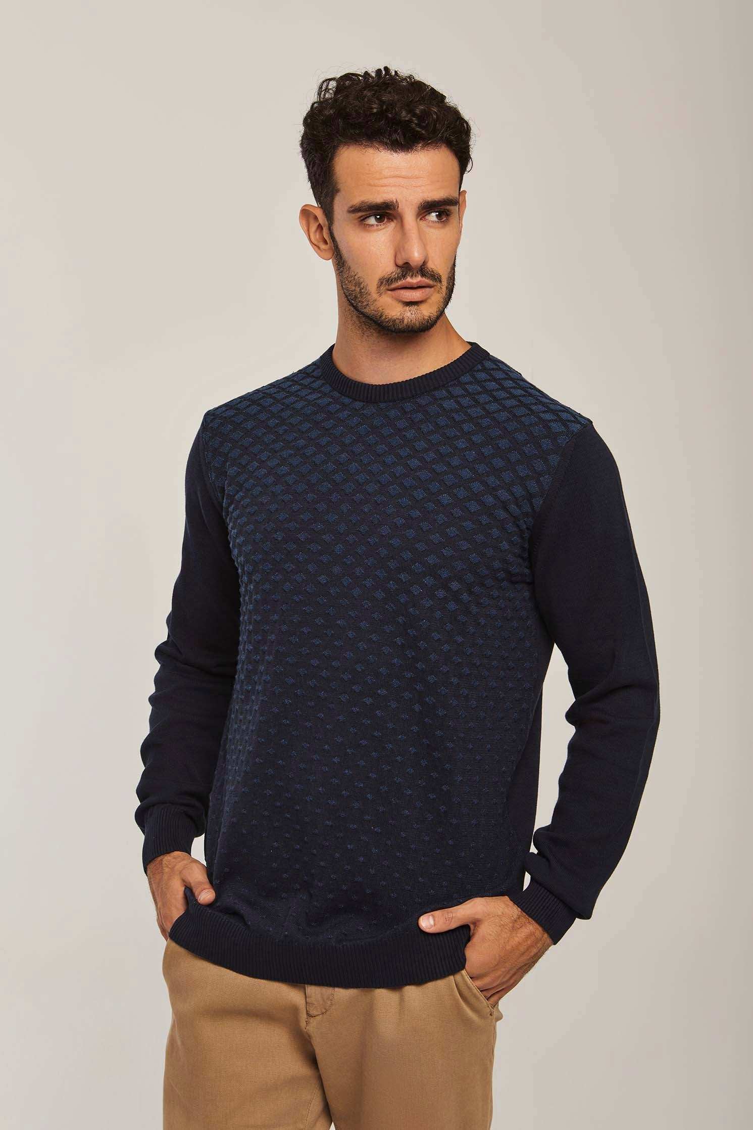 Men Regular Fit Pullover - Navy