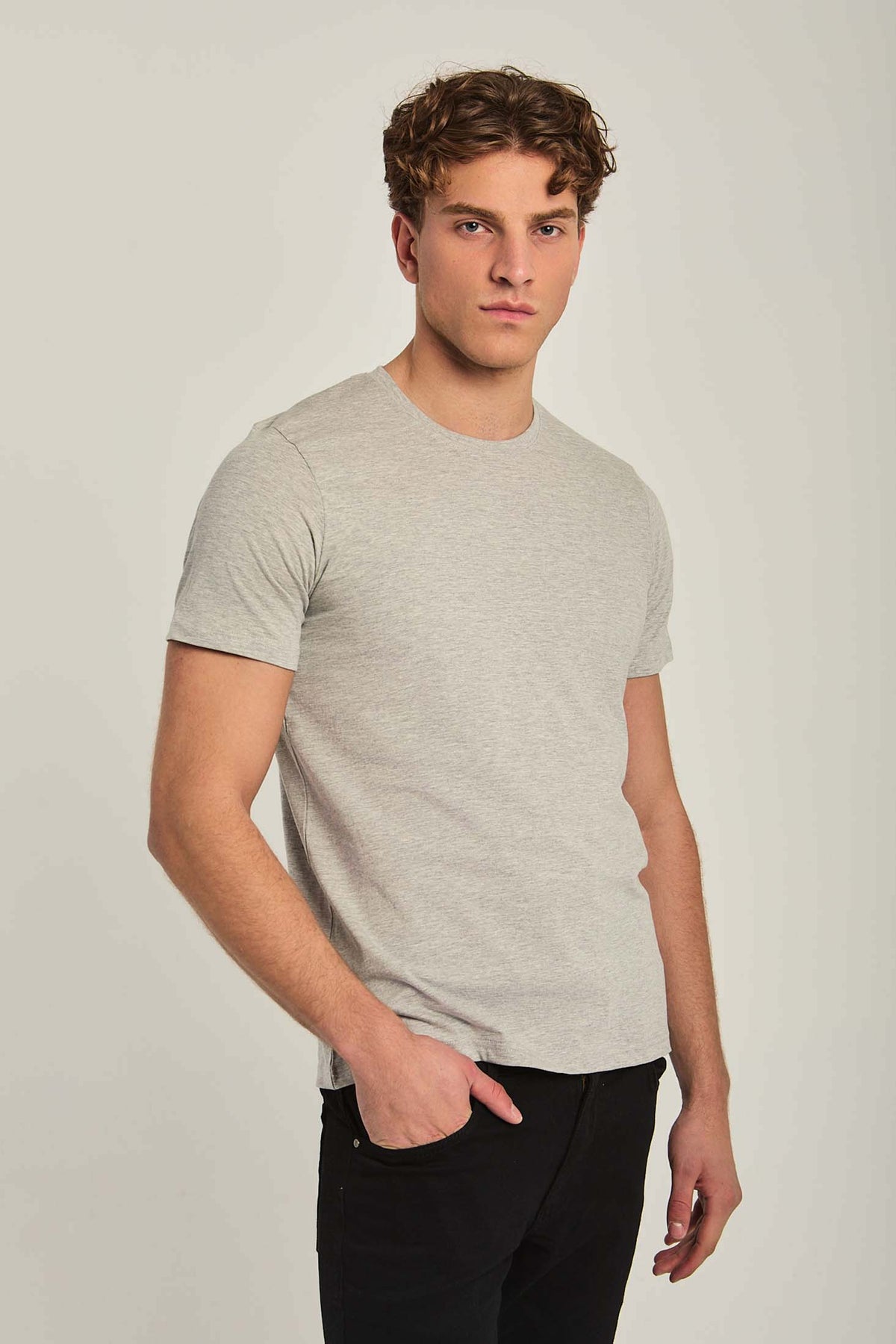 Men's Shirt - Grey Melange