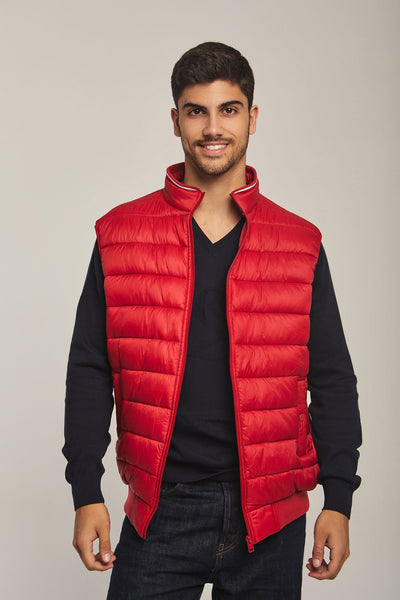 Men Regular Fit Vest - Red