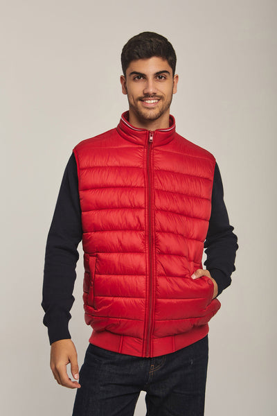 Men Regular Fit Vest - Red