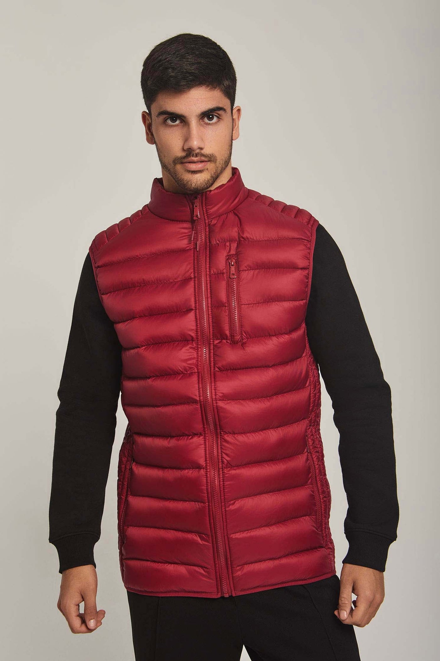 Men Regular Fit Vest - Red