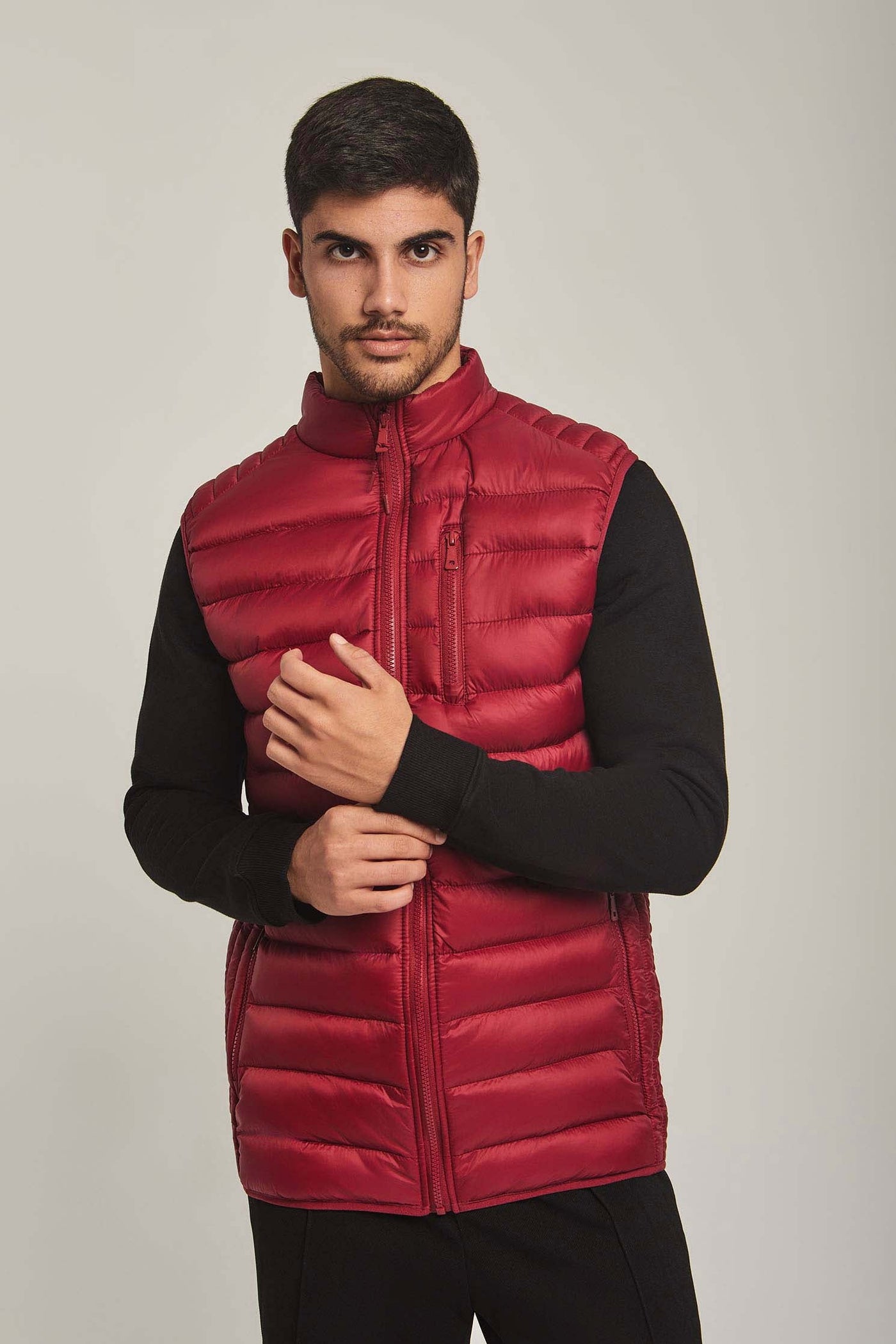 Men Regular Fit Vest - Red