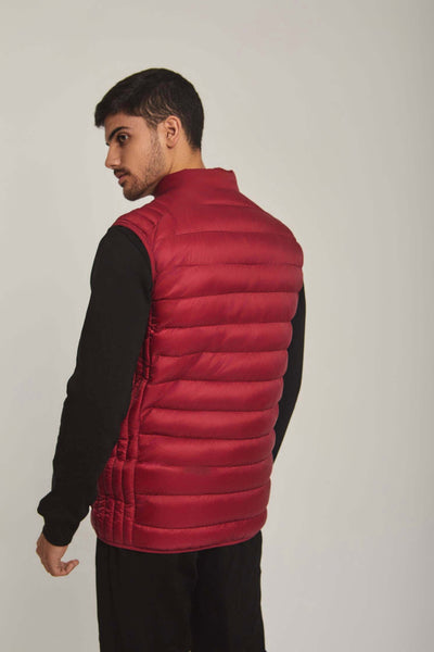 Men Regular Fit Vest - Red