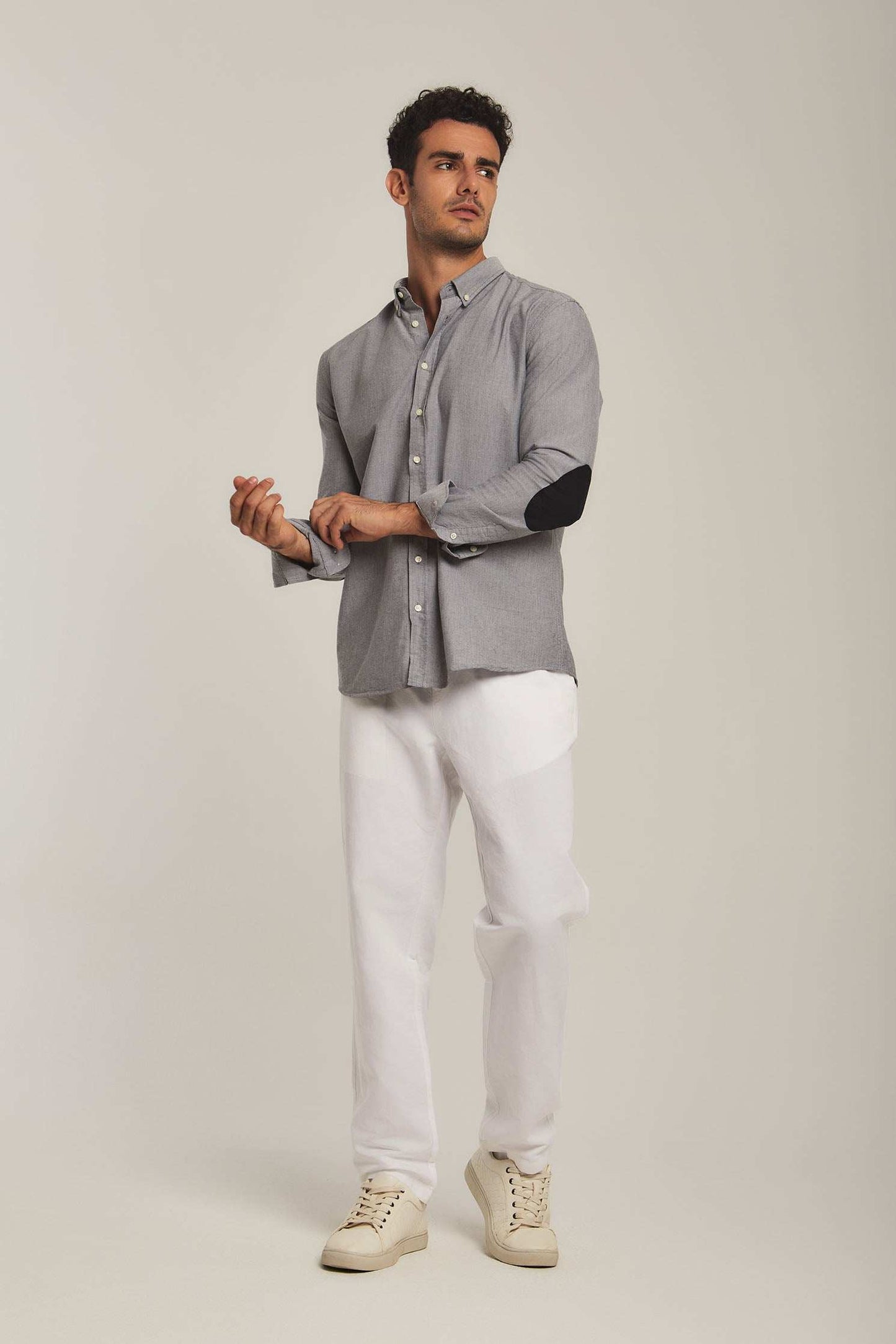 Men Slim Fit Shirt - Grey