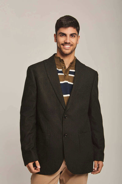 Men Regular Fit Blazer - Green