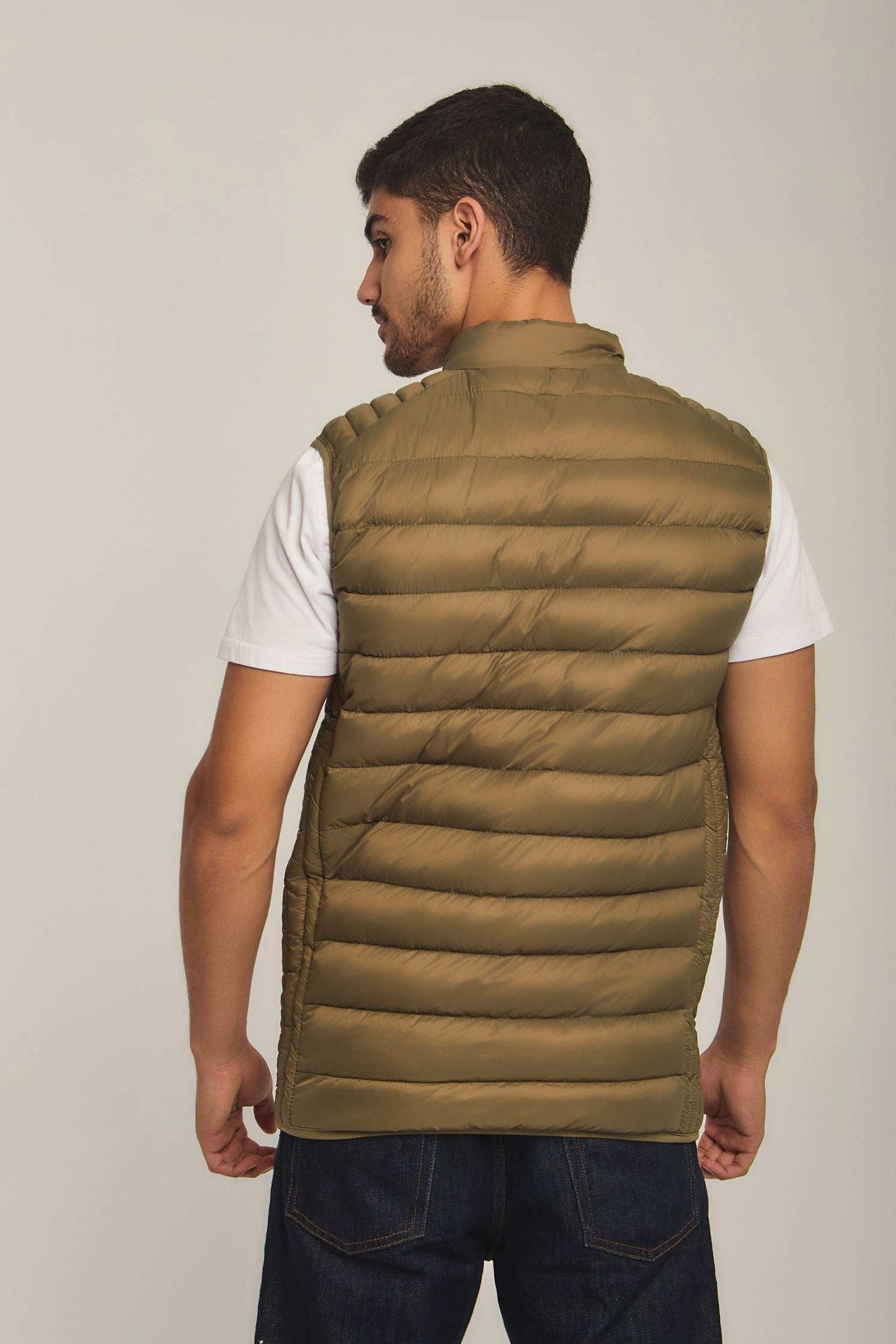 Men Regular Fit Vest - Green