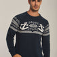Men Regular Fit Pullover - Navy