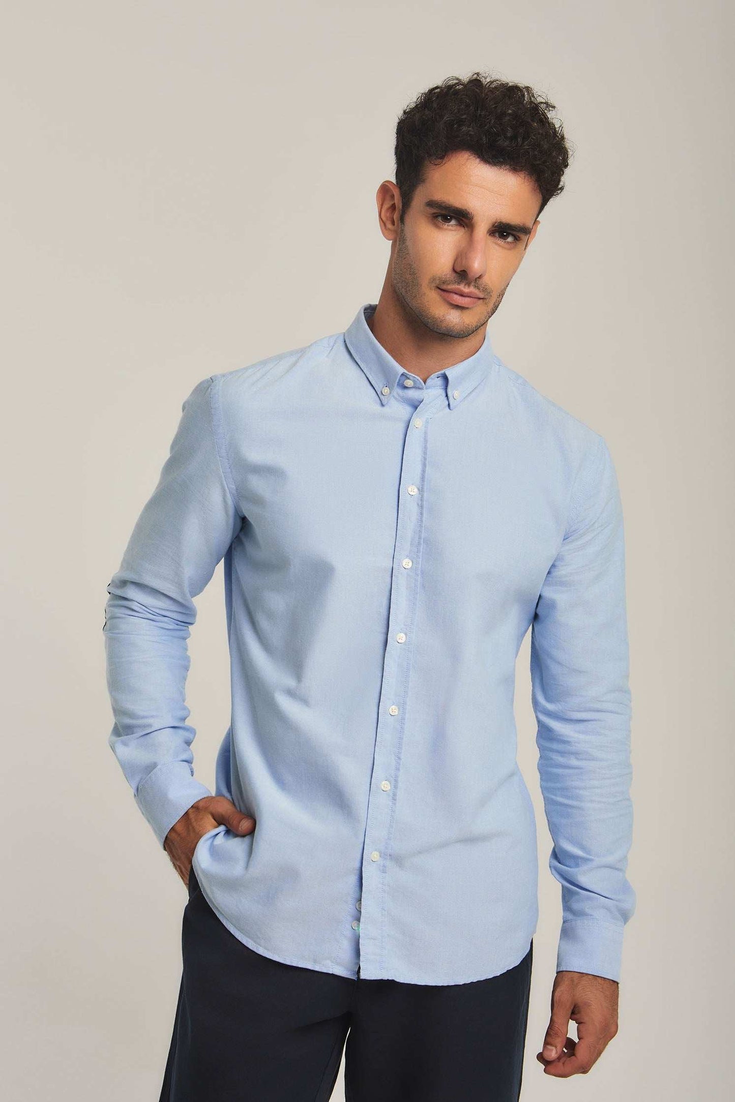 Men Slim Fit Shirt - Blue