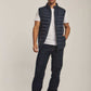 Men Regular Fit Vest - Navy
