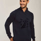 Men Regular Fit Pullover - Navy
