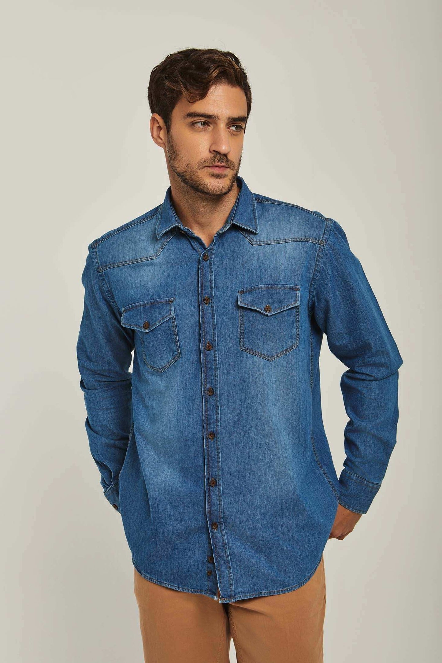 Men Regular Fit Shirt - Blue