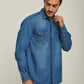 Men Regular Fit Shirt - Blue