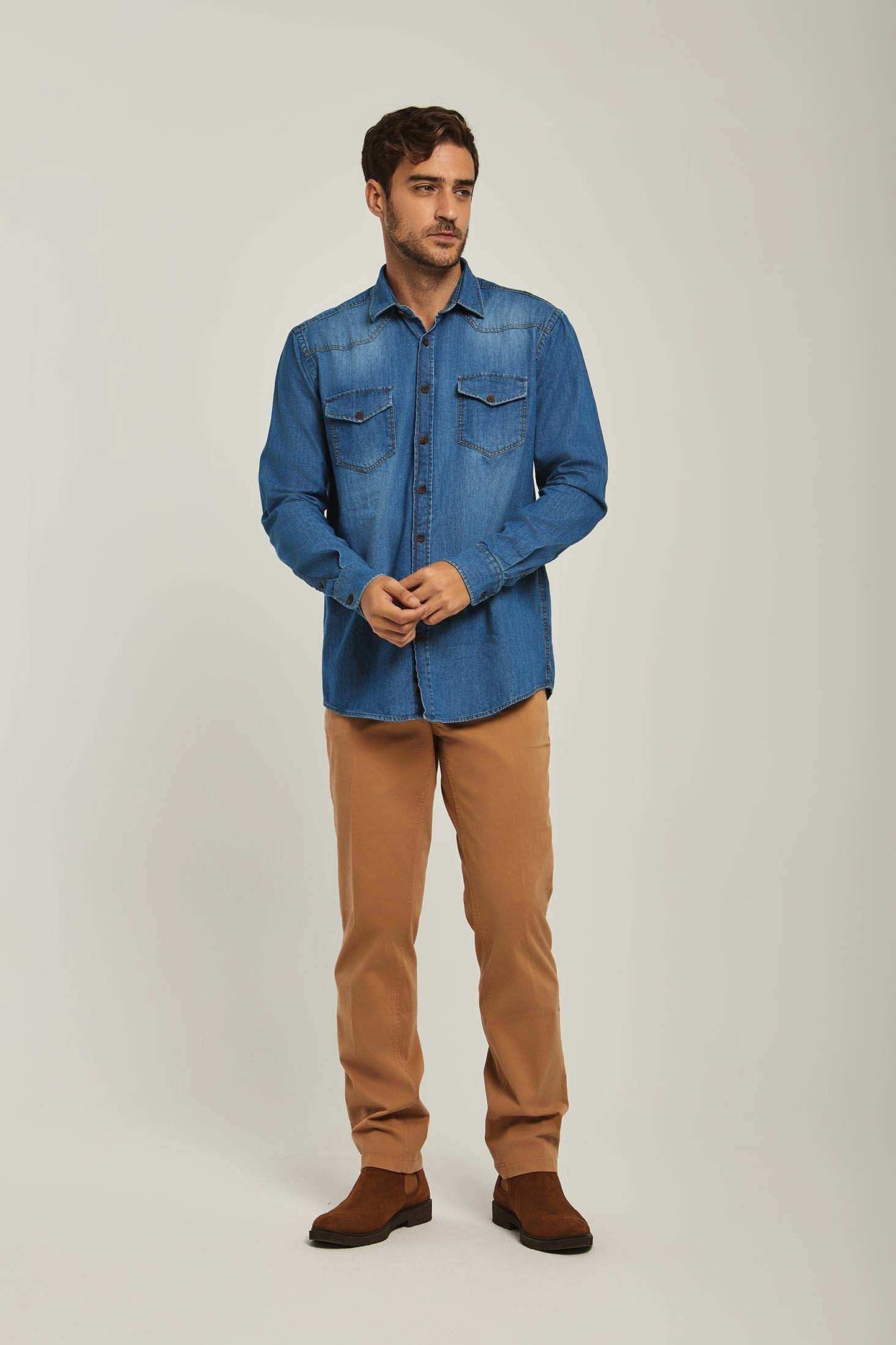 Men Regular Fit Shirt - Blue